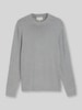 Tom Tailor Regular Fit Pullover aus reiner Baumwolle Mittelgrau