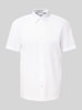 JOOP! Jeans Regular Fit Freizeithemd aus Leinen-Baumwoll-Mix Weiss