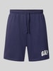 GAP Straight Fit Shorts mit Logo-Stitching Modell 'Arch' Marine