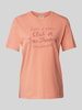 Scotch & Soda T-shirt met statement- en labelprint Zalm