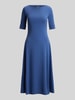 Lauren Ralph Lauren Regular Fit Jersey-Kleid aus Baumwoll-Mix Modell 'MUNZIE' Blau