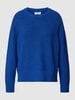 Marc O'Polo Denim Strickpullover in Ripp-Optik Royalblau