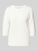 Lanius Gebreide pullover met 3/4-mouwen Offwhite