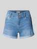 Only Szorty jeansowe o kroju regular fit z mieszanki bawełny model ‘CARMEN’ Jeansowy niebieski