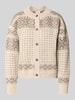 Dale of Norway Strickjacke aus Wolle im Allover-Look Modell 'HANNAH' Beige