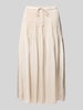 OPUS Midirock mit gelegten Falten Modell 'Ribane french' Beige