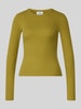 JJXX Shirt met lange mouwen in riblook model 'FREYA' Olijfgroen
