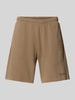 REVIEW Relaxed Fit Sweatshorts mit Label-Print Mud
