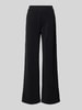 Jake*s Casual Wide Leg Stoffhose mit elastischem Bund Black