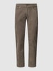 Christian Berg Men Ribcordbroek met stretch Taupe