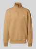 Polo Ralph Lauren Sweatshirt mit Stehkragen Camel