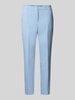 comma Stoffen broek met bandplooien Blauw