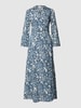 0039 Italy Maxikleid mit Wickel-Optik Modell 'Havanna New' Blau
