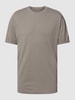 Drykorn T-Shirt mit fixierten Ärmelumschlägen Modell 'THILO' Stein