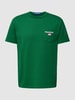 Polo Sport T-Shirt mit Label-Stitching Gruen