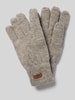 Barts Handschoenen met labeldetail, model 'HAAKON' Middengrijs