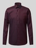 OLYMP Level Five Slim Fit Businesshemd mit Allover-Muster
 Bordeaux