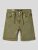 Replay Szorty jeansowe z detalami z logo Khaki