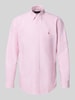 Polo Ralph Lauren Custom Fit Freizeithemd mit Button-Down-Kragen Lila Melange