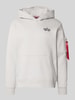 Alpha Industries Hoodie met capuchon Lichtgrijs