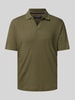 Marc O'Polo Regular Fit Poloshirt aus Baumwoll-Leinen-Mix Oliv