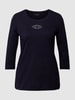 Christian Berg Woman Longsleeve met 3/4-mouwen Donkerblauw