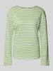 Marc O'Polo Denim Longsleeve met ronde hals Lichtgroen