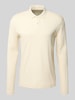 Christian Berg Men Regular Fit Poloshirt mit Knopfleiste Metallic Beige
