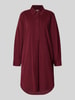 s.Oliver RED LABEL Relaxed Fit Cordkleid aus Baumwoll-Viskose-Mix Bordeaux