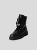 Alexandre Vauthier Schnürboots in Samt-Optik Schwarz