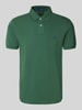 Polo Ralph Lauren Custom slim fit poloshirt met labelstitching Lichtgroen gemêleerd