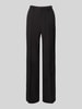 Neo Noir Straight leg pantalon met persplooien, model 'Alice' Zwart