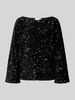 Vila Bluzka z cekinowym obszyciem model ‘FAITH’ Czarny