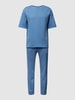 Gant Sweatpak in gemêleerde look Blauw