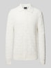 MCNEAL Strickjacke mit Strukturmuster Offwhite