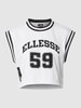 Ellesse Crop Top aus Mesh Weiss