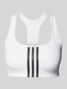 ADIDAS SPORTSWEAR Bustier mit labeltypischen Streifen Offwhite