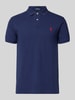 Polo Ralph Lauren Slim Fit Poloshirt mit Logo-Stitching Dunkelblau