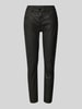 OPUS Slim Fit Hose in Leder-Optik Modell 'Evita remix' Black