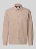 JACK & JONES koszula o kroju regular fit w koszulowym stylu z kołnierzykiem typu kent model 'REGENT' Beżowy