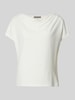 Christian Berg Woman Selection T-shirt met cascadehals Ecru