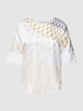 Herzensangelegenheit Blouseshirt met tuniekkraag Beige