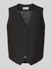 PIECES Regular Fit Anzugweste mit Viskose-Anteil Modell 'BOSELLA' Black