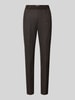 Raphaela By Brax Slim fit broek van materiaalmix met viscose Chocoladebruin