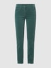 Luisa Cerano Skinny Fit Samthose mit Modal-Anteil Lind