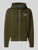 Polo Ralph Lauren Sweatjacke mit Label-Stitching Oliv
