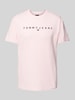 Tommy Jeans T-shirt o kroju regular fit z czystej bawełny z wyhaftowanym logo Mocnoróżowy