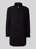 Roy Robson Płaszcz ze stójką Czarny