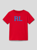 Polo Ralph Lauren Kids T-shirt met labeldetail Rood
