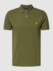 Polo Ralph Lauren Poloshirt mit Label-Stitching Dunkelgrün